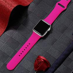DaQin Band Compatible with Apple Watch 38mm 40mm 42mm 44mm for Women and Men, Sport Replacement Wristbands for iWatch Series 5 Series 4 Series 3/2/1, S/M, M/L
