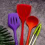 Jdeepued Silicone kitchenware 10 Pieces Multi-Colored Silicone Cooking Utensils Kitchen Utensil Set Cooking Tools Silicone Kitchen Utensils (Color : Multi-Colored, Size : 10 Piece Set)