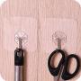 MOVEmen 24x Strong Transparent Suction Cup Sucker Wall Hooks Hanger for Bathroom Washing Rack Keychain Hook Scarf Tie Towel Hook Kitchen Drain Rack Kitchenware Storage Rack Scarf Tie Towel Hook