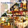 CUTEBEE Dollhouse Miniature with Furniture, DIY Dollhouse Kit Plus Dust Proof and Music Movement, 1:24 Scale Creative Room Idea