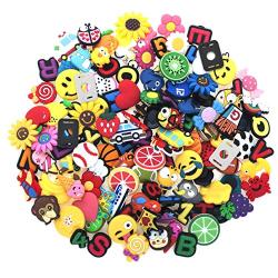 GOGO 10 PCS Kids Rubber Bracelet, Adjustable Wristband Fit Shoe Jibbitz Crocs Charms