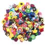 GOGO 10 PCS Kids Rubber Bracelet, Adjustable Wristband Fit Shoe Jibbitz Crocs Charms