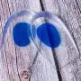 3 Pair Gel Heel Cups Plantar Fasciitis Inserts - Silicone Gel Heel Pads for Heel Pain, Bone Spur & Achilles Pain, Gel Heel Cushions and Cups, Pad & Shock Absorbing Support