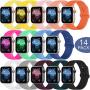 SWHAS Sport Bands Compatible Apple Watch Band 40mm 44mm 38mm 42mm, Soft Silicone Sport Strap Replacement Wristband for iWatch Series 5 4 3 2 1, for Women Men