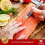 Dacodget 6.5 inch Fillet Knife Kit | Multifunctional Stainless Steel Fish Deboning and De-Scaling Knife with Sheath + Portable Knife Sharpener + Fish Bones Tweezers + BBQ Silicone Glazing Brush