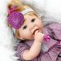 Aori Reborn Baby Doll 22 Inch Handmade Realistic Laughing Baby Doll with Soft Body for Girls