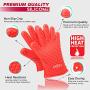 Barbecue Gloves & Pulled Pork Claws Set - Silicone Heat Resistant Grilling Accessories & Home Kitchen Tools for Your Indoor & Outdoor Cooking Needs - Use as BBQ Meat Turner or Oven Mitts