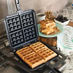 NordicWare 15040 Cast Aluminum Stovetop Belgium Waffle Iron