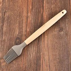 Bpretty Wood Handle Brush with Wooden Handle, Silicone Utensil Daily Supplies Health and Beauty Personal Care Products Color:RandomWooden Handle Brush