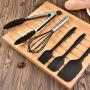 Silicone Kitchenware Set of 10 Kitchen Eco-Friendly Cooking Tools Non-Stick Heat-Resistant Barbecue, Cooking, Salad, Frying