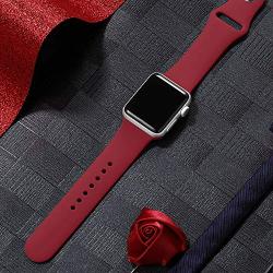 DaQin Band Compatible with Apple Watch 38mm 40mm 42mm 44mm for Women and Men, Sport Replacement Wristbands for iWatch Series 5 Series 4 Series 3/2/1, S/M, M/L