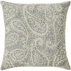 Ravenna Home Vintage Throw Pillow - 20 x 20 Inch, Light Blue