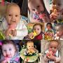 NatureBond Baby Food Feeder/Fruit Feeder Pacifier (2 Pack) - Infant Teething Toy Teether in Appetite Stimulating Colors | Bonus Includes All Sizes Silicone Sacs (Peach Pink and Lemonade Yellow)