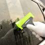 FOSHIO 1PCS Green Squeegee Scraper Shower Mirror Glass Wiper Window Cleaner with Non-Slip Handle for Auto Home Window