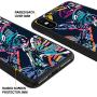 iPhone Xs iPhone X Case,Flexible Soft TPU Cover Shell,Slim Silicone Black Rubber Non-Slip Durable Design Protective Phone Case for iPhone Xs iPhone X -Butterfly