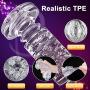 Male Masturbator Cup Fovel 10 Patterns 5 Speeds Large Size Electric Masturbation Cup Hands Free USB Rechargeable Vagina Pocket Adult Sex Masturber Toys Men