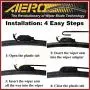 AERO 22" + 22" OEM Quality All Season Beam Windshield Wiper Blades (Set of 2)
