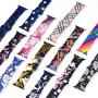 Kaome Floral Bands Compatible with Apple Watch 38mm 40mm 42mm 44mm, Soft Silicone Fadeless Pattern Printed Replacement Strap Bands for Women, Compatible with iWatch Series 5/4/3/2/1, S/M M/L