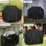 Hli-SHJHsmu 1PC Grill Hood Cover Heavy Duty Waterproof BBQ Cover Gas Barbecue Grill Cover UV Protection for Patio Protector