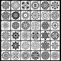 36 Pack Mandala Dot Painting Templates Stencils Perfect for DIY Rock Painting Art Projects (3.6x3.6 inch)