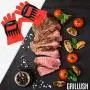 Superior Value Set: Silicone BBQ/Cooking Gloves Plus Grill Mat Plus Meat Claws Plus Silicone Baster Plus eBook w/ 300 Recipes. Impress Your Family and Friends with Your Professional BBQ Kit