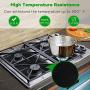 Reusable Gas Stove Burner Covers - 10 Pack Upgrade Double Thickness 0.2mm Non-Stick Stovetop Burner Liners Gas Range Protectors Size 10.6” x 10.6” Cuttable Dishwasher Safe Easy to Clean
