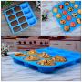 Muffin Pan Silicone Brownie Molds - Cupcake Pan Baking Silicone Molds Food Grade Silicone BPA Free Brioche Pan Pinch Test Approved