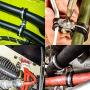 Cable Clamp, Lokman 12 Pack 1.25 Inch Stainless Steel Cable Clamp, Pipe Clamp, Metal Clamp, Rubber Cushioned
