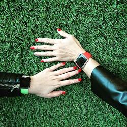 IYOU Sport Band Compatible with Watch Band 38MM 42MM 40MM 44MM, Soft Silicone Replacement Sport Strap Compatible with 2019 Watch Series 5 2018 Watch Series 4/3/2/1