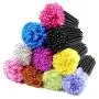 ECBASKET 500pcs Disposable Mascara Wands Applicators Multicolored Mascara Brushes Eyelash Eyebrow Brushes Cosmetic Brush Makeup Tool Kit 10 colors