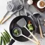 OBR KING 6pcs Silicone Kitchenware Set Non-Stick Spatula Turner Spoon with Storage Holder