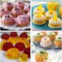 24-Pack Mini Silicone Baking Cups Cupcake Liners Pumpkin Muffin Cups Cake Molds by To encounter - Nonstick Heat Resistant Fancy Dessert Tray - BPA Free Jelly and Muffin Pans（Size：6.5x4x3CM）