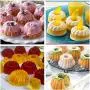 24-Pack Mini Silicone Baking Cups Cupcake Liners Pumpkin Muffin Cups Cake Molds by To encounter - Nonstick Heat Resistant Fancy Dessert Tray - BPA Free Jelly and Muffin Pans（Size：6.5x4x3CM）