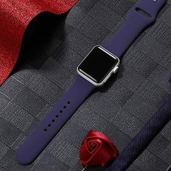DaQin Band Compatible with Apple Watch 38mm 40mm 42mm 44mm for Women and Men, Sport Replacement Wristbands for iWatch Series 5 Series 4 Series 3/2/1, S/M, M/L