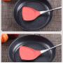Stainless Steel Kitchenware Red 304 Stainless Steel Silicone Kitchenware High Temperature Non-stick Cookware Spatula Soup Spoon, 304stainless steel