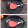 Stainless Steel Kitchenware Red 304 Stainless Steel Silicone Kitchenware High Temperature Non-stick Cookware Spatula Soup Spoon, 304stainless steel